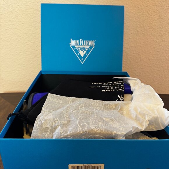 John Fluevog Powerhouse Jyoti Zip-Up Ankle Boots with Heel Sz 9 Royal Blue - Picture 9 of 14